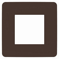 Рамка 1-постовая, шоколад/белый Unica Studio Color Schneider Electric