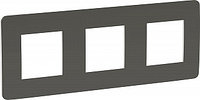 Рамка 3-постовая, дымчато-серый/антрацит Unica Studio Color Schneider Electric