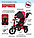 Детский трехколесный велосипед Trike Super Formula Sport, Bluetooth, USB (серый джинс), фото 3