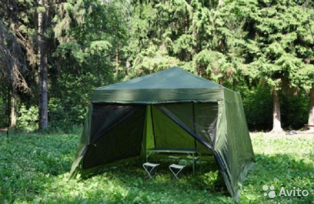 Тент шатер - палатка с москитной сеткой, арт. Lanyu LY- 1631 (320х320х230см) - фото 2 - id-p149875071