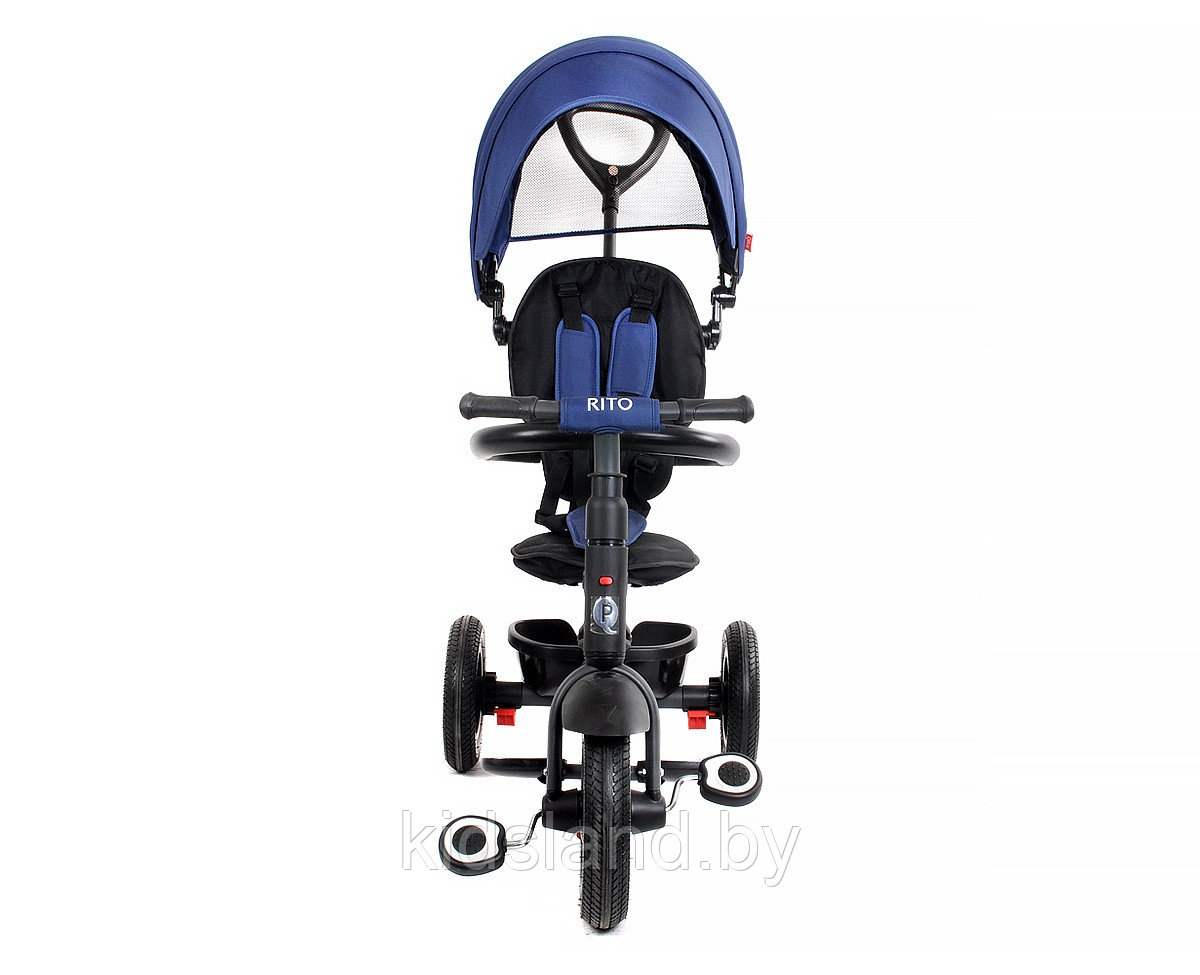 Детский трехколесный складной велосипед QPlay Rito (синий) - фото 5 - id-p77028712