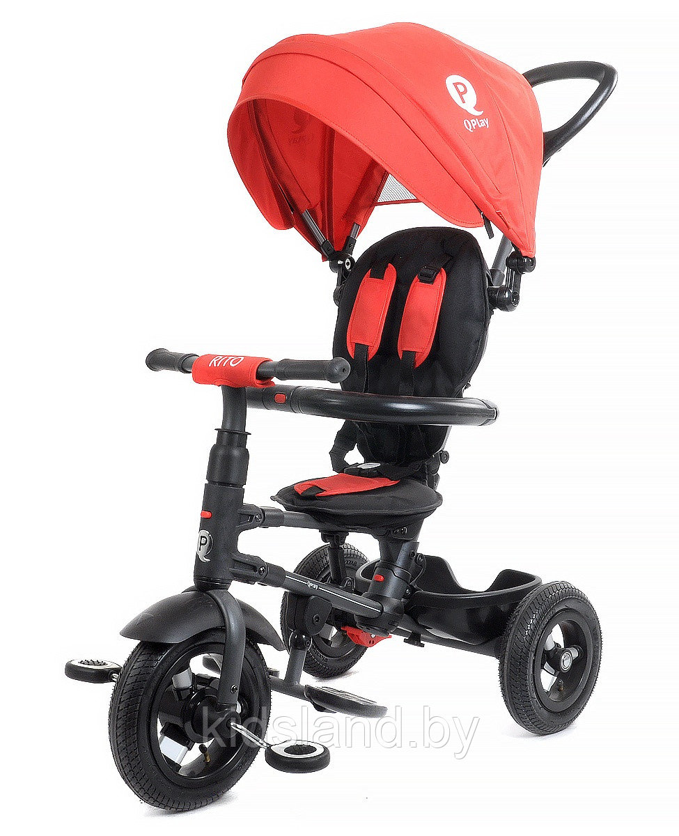 Детский трехколесный складной велосипед QPlay Rito (красный) - фото 4 - id-p149875476