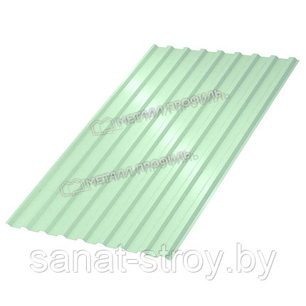 Профилированный лист МП-20x1100-R NormanMP (ПЭ-01-6019-0,5) RAL 6019 Зеленая пастель, фото 2