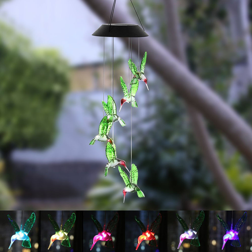 Фонарь садовый "Колибри" св/диодный RGB подвесной на солнечной батарее - фото 3 - id-p149898964