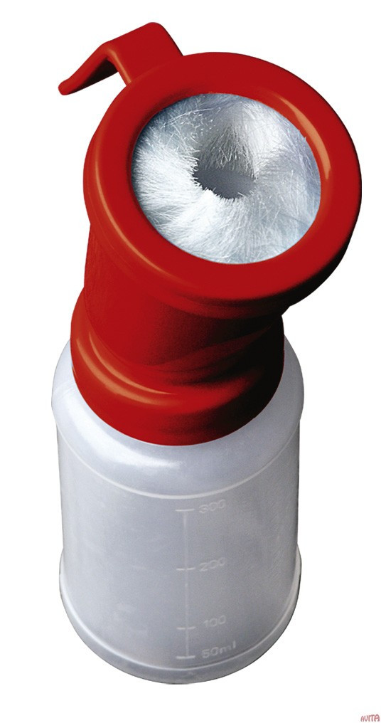 Кружка для диппинга со щёткой бесповоротная, красная - фото 1 - id-p149933403