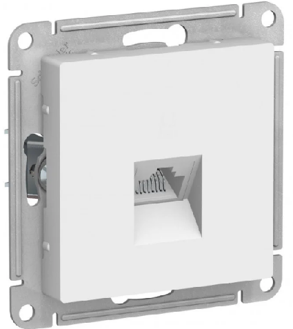 Розетка компьютерная RJ45 кат.5E, цвет Белый (Schneider Electric ATLAS DESIGN)