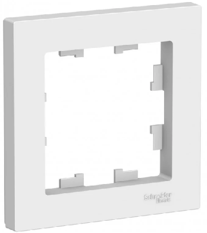 Рамка одноместная, цвет Белый (Schneider Electric ATLAS DESIGN)