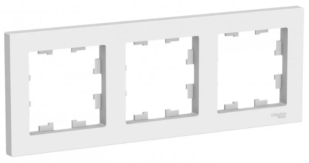 Рамка трехместная универсальная, цвет Белый (Schneider Electric ATLAS DESIGN) - фото 1 - id-p147593309