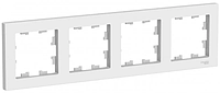Рамка четырехместная универсальная, цвет Белый (Schneider Electric ATLAS DESIGN)