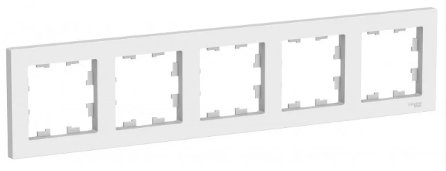 Рамка пятиместная универсальная, цвет Белый (Schneider Electric ATLAS DESIGN) - фото 1 - id-p147593311