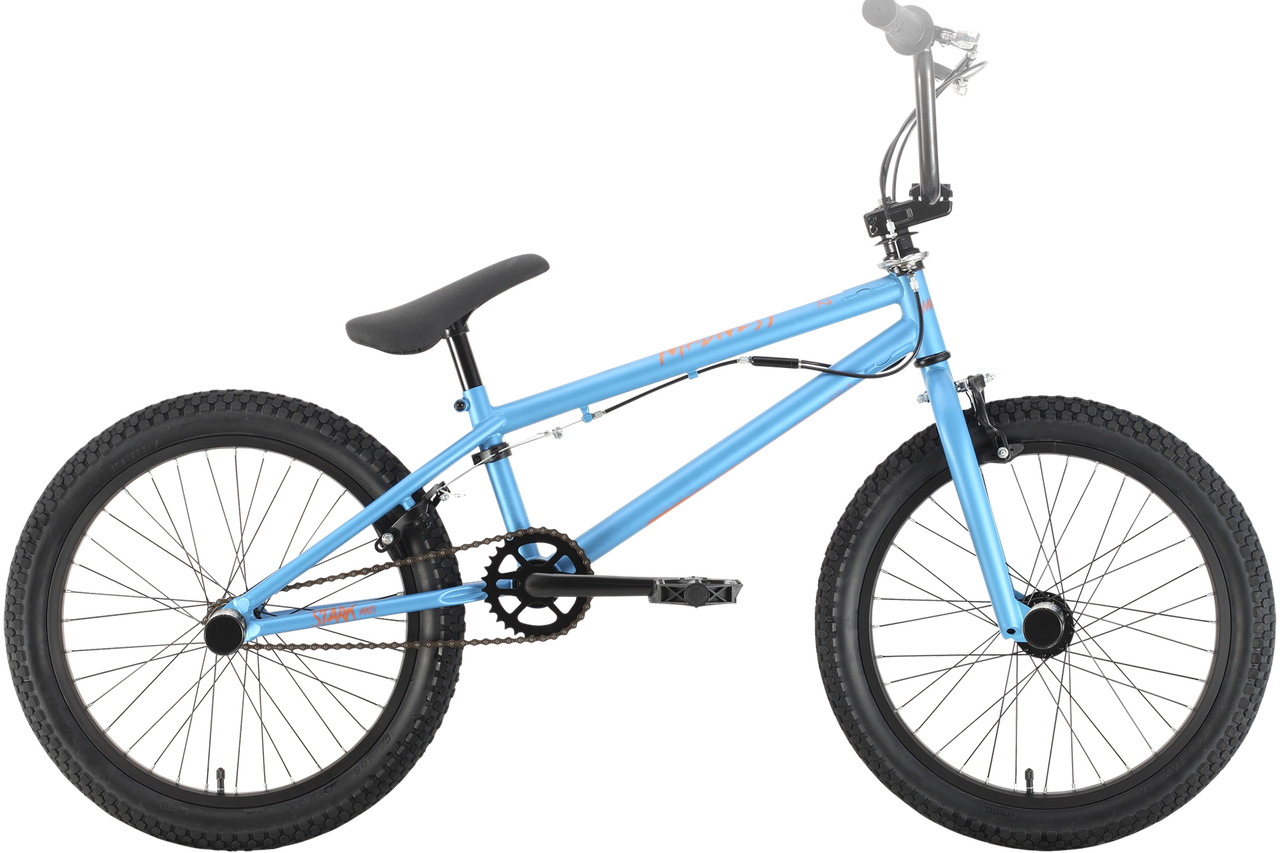 Велосипед Stark Madness BMX 2 2021 синий/оранжевый - фото 1 - id-p149938561