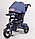 Детский трехколесный велосипед Trike Super Formula Sport, Bluetooth, USB (синий джинс), фото 4