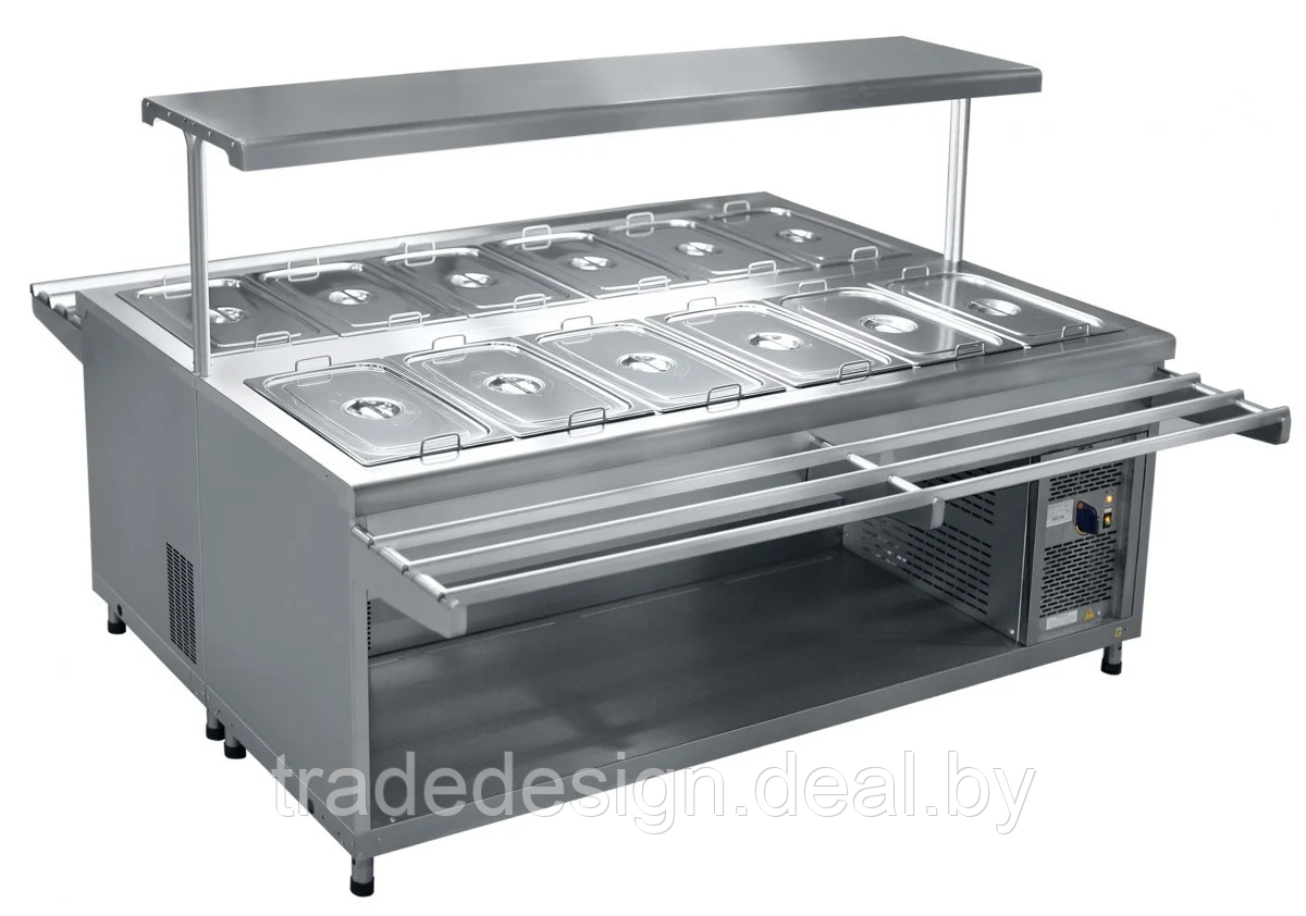 Холодильный стол для салатов Abat ПВВ(Н)-140СМ-01 - фото 1 - id-p149974252