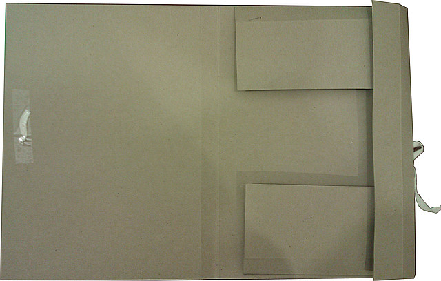 Папка архивная серая на 2-х завязках, корешок 4 см - фото 4 - id-p149974320