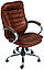 Кресло Валенция хром для комфортной работы в офисе и дома, стул VALENCIA в коже PU, фото 2