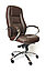 Кресло Валенция хром для комфортной работы в офисе и дома, стул VALENCIA в коже PU, фото 8