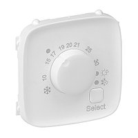 Valena Allure - Лицевая панель комнатного электронного термостата, белая