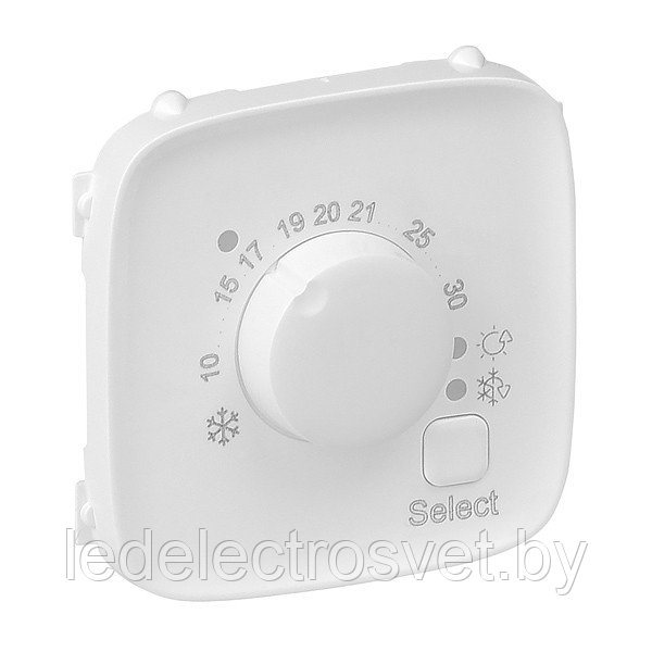 Valena Allure - Лицевая панель комнатного электронного термостата, белая - фото 1 - id-p149396514