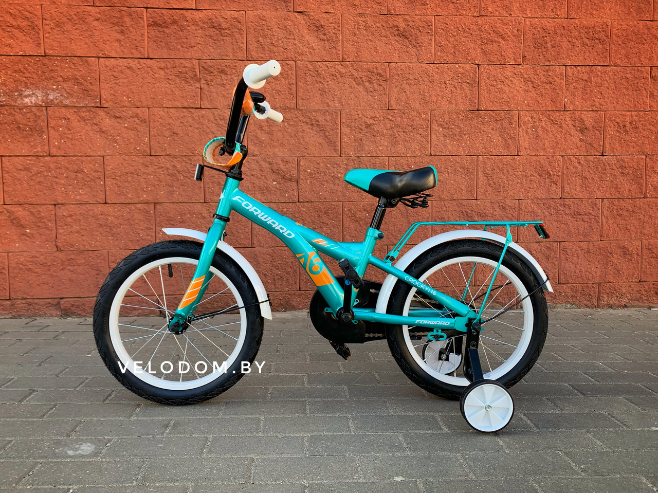 Велосипед детский Forward Crocky 16 бирюзовый/оранжевый