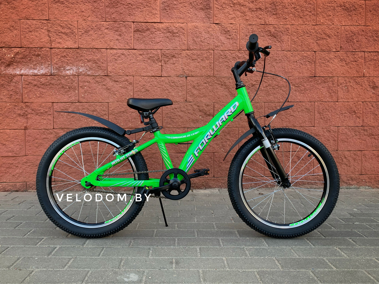 Велосипед детский Forward Comanche 20" 1.0 зеленый - фото 3 - id-p121191190