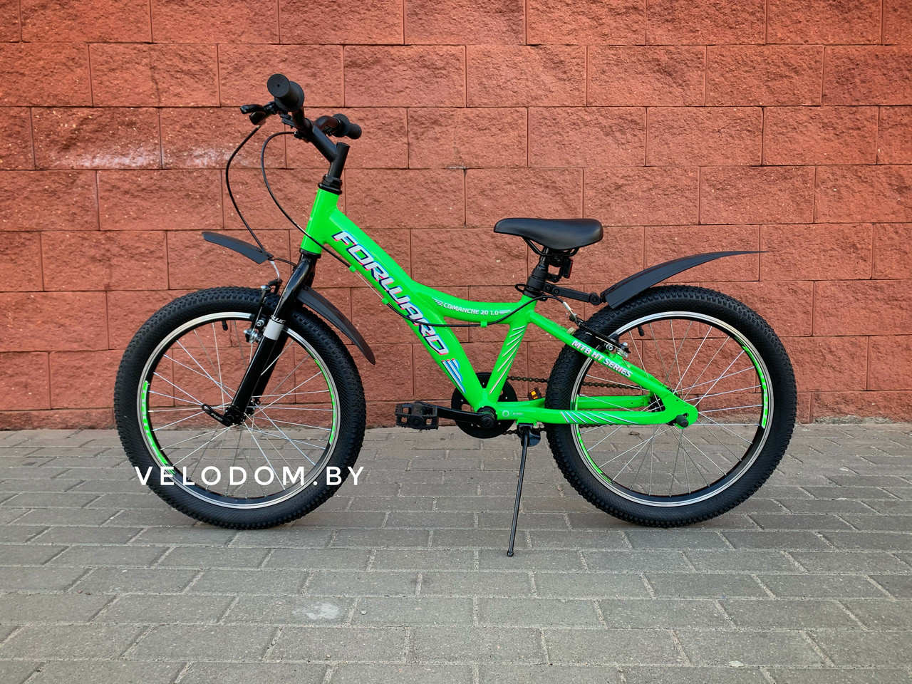 Велосипед детский Forward Comanche 20" 1.0 зеленый - фото 2 - id-p121191190
