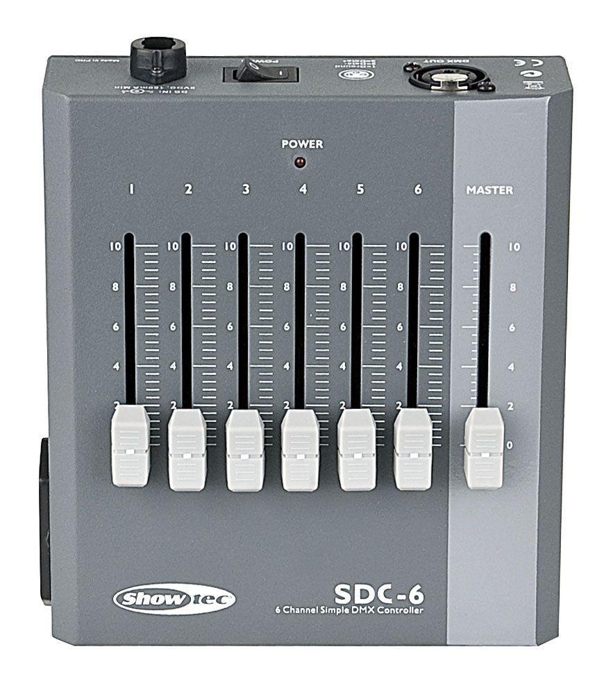 Showtec SDC-6 фейдерная световая консоль, 6 каналов - фото 3 - id-p150029522