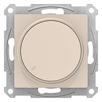 Светорегулятор поворотно-нажимной, 315Вт (7-157 Вт. LED), цвет Бежевый (Schneider Electric ATLAS DESIGN)