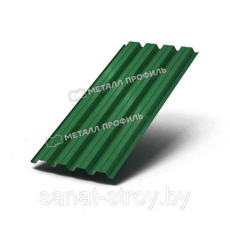 Профилированный лист Н-60x845-A (ПЭ-01-6002-0,7) RAL 6002 Зеленый лист
