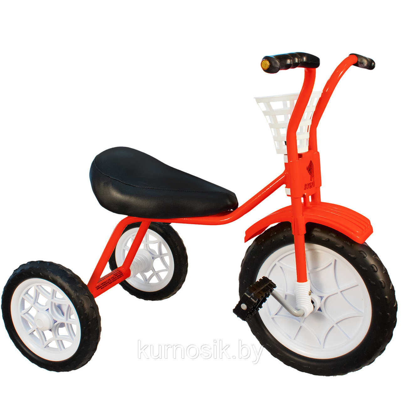 Трехколесный велосипед детский "Зубренок" (арт.526-611) красный