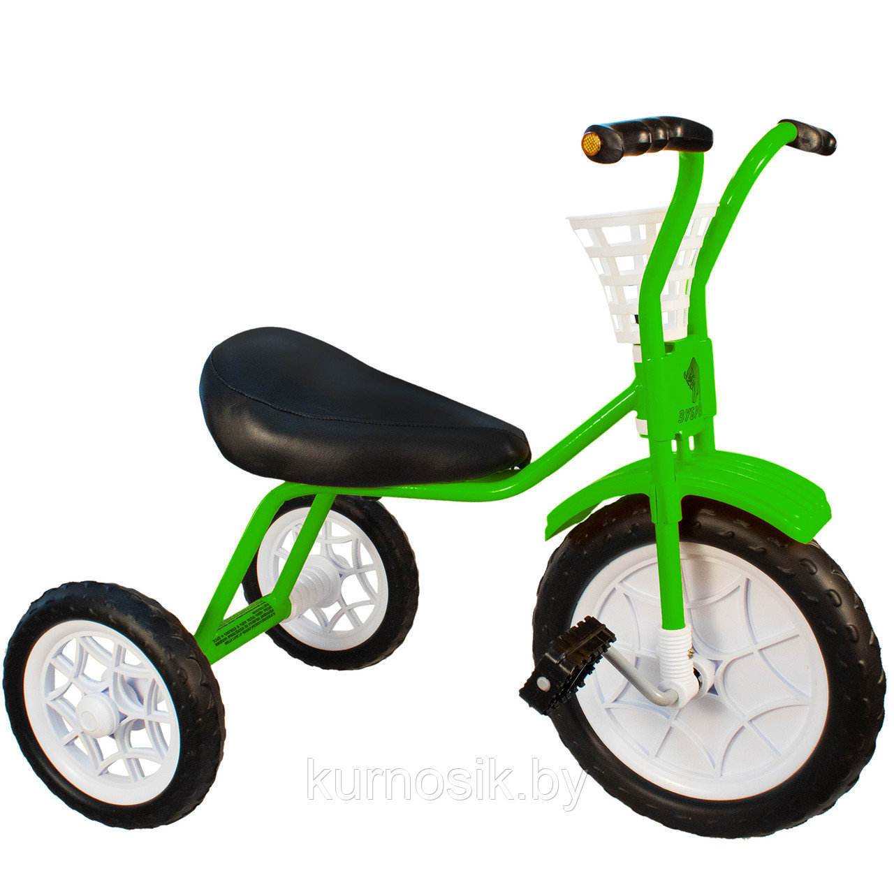 Трехколесный велосипед детский "Зубренок" (арт.526-611) зеленый