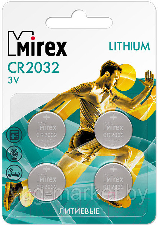Батарейка Mirex Lithium CR2032 BL.5 5BP