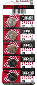 Батарейка MAXELL Lithium CR2025 BL.5 5BP