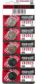 Батарейка MAXELL Lithium CR2025 BL.5 5BP - фото 1 - id-p150063192