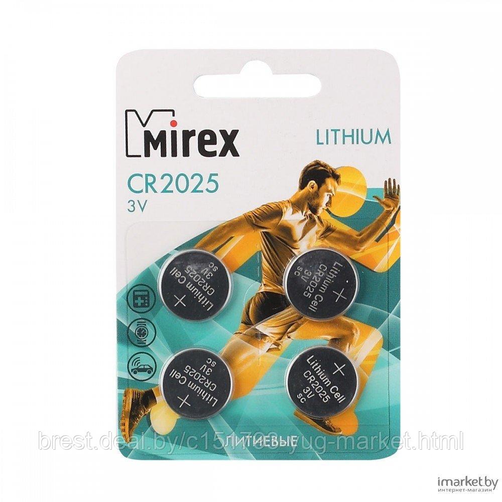 Батарейка Mirex Lithium CR2025 BL.5 5BP