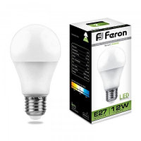 Лампа светодиодная Feron A60 LB-93 Шар E27 12W 4000K энергосберегающая 25487