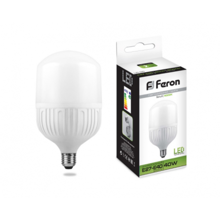 Лампа светодиодная Feron LB-65 E27-E40 40W 4000K энергосберегающая 25819 - фото 1 - id-p150099519