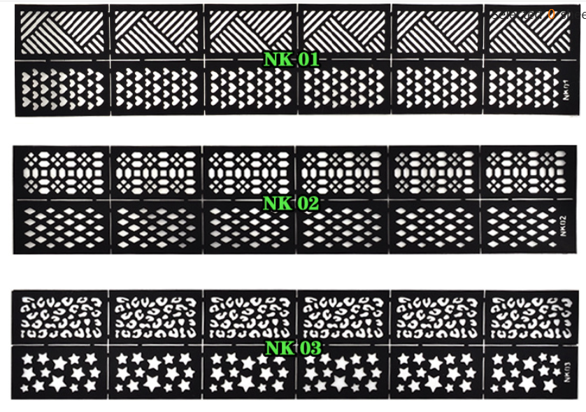 Трафарет для декора ногтей. # NK-03 - фото 2 - id-p150098235