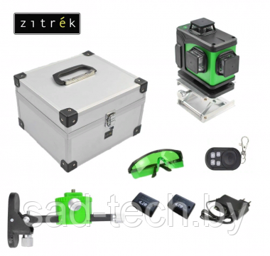 Уровень лазерный самовыравнивающийся ZITREK LL16-GL-2Li-MC зеленый луч - фото 1 - id-p150106807