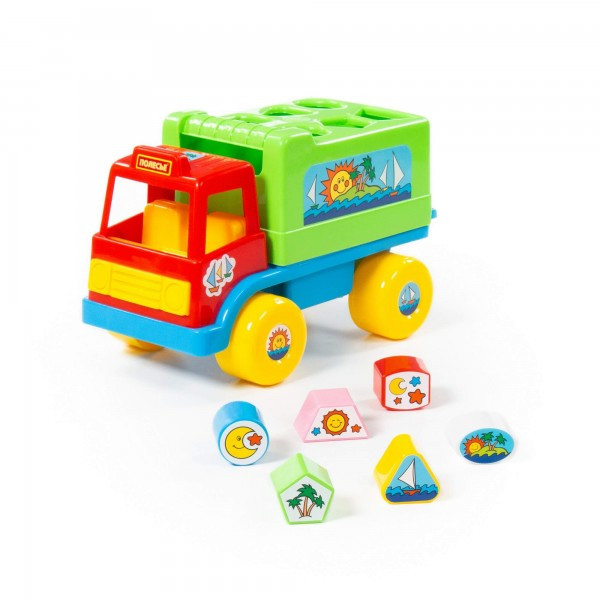 Детская развивающая игрушка-сортер грузовик "Забава" (в сеточке) арт. 6370 Полесье - фото 1 - id-p150111693