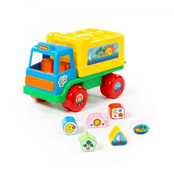 Детская развивающая игрушка-сортер грузовик "Забава" (в сеточке) арт. 6370 Полесье - фото 6 - id-p150111693