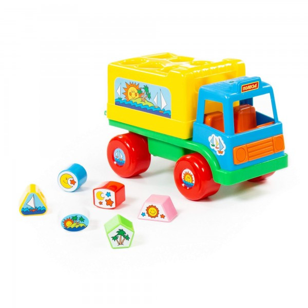 Детская развивающая игрушка-сортер грузовик "Забава" (в сеточке) арт. 6370 Полесье - фото 9 - id-p150111693