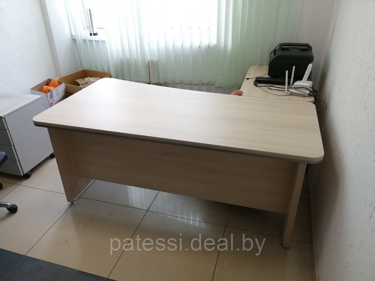 Комплект офисной мебели для руководителя. Цвет Акация - фото 4 - id-p150124877
