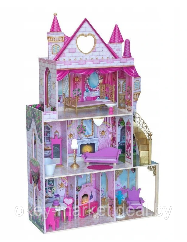 Кукольный домик KidKraft Розовый Замок, фото 2