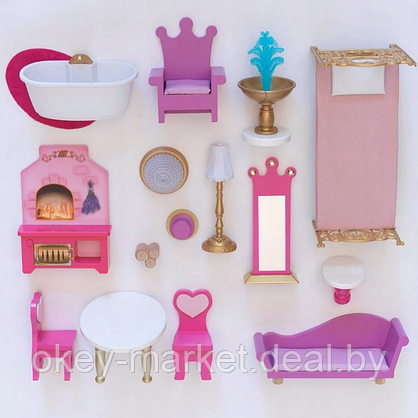 Кукольный домик KidKraft Розовый Замок, фото 3