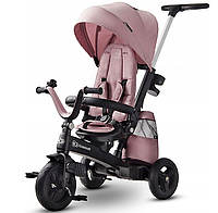 Детский трехколесный велосипед-коляска Kinderkraft Easytwist розовый