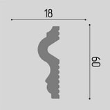 Молдинг УДАРОПРОЧНЫЙ М60 Размеры: 60x18x2000мм, фото 3