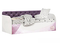 Кровать детская Трио Рапунцель 1,8 с мягкой спинкой