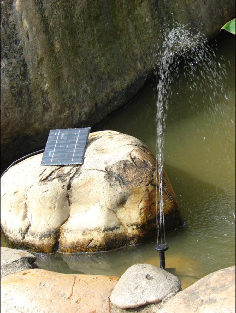 Садовый фонтан для пруда на солнечных батареях SiPL ZD70F - фото 2 - id-p150136888
