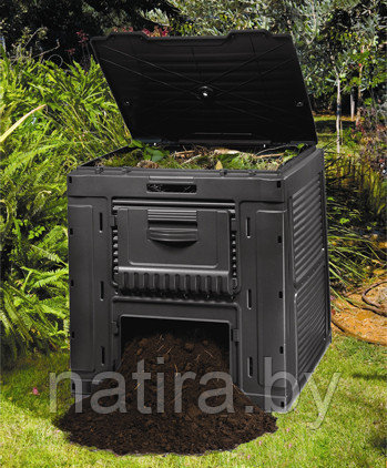 Компостер Keter E-Composter с базой, черный - фото 3 - id-p150146827