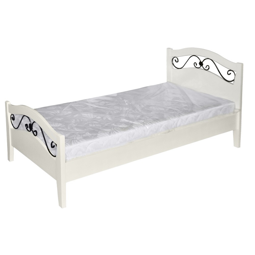 Кровать “Глория-9” Белая эмаль